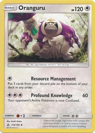 Carta Oranguru (114/156) do set Ultraprisma — Pokémon TCG | Bynx