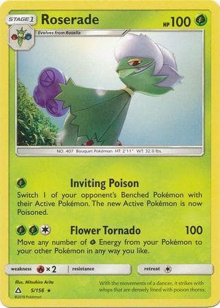Carta Roserade (5/156) do set Ultraprisma — Pokémon TCG | Bynx