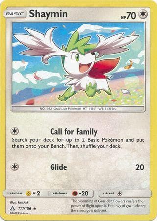 Carta Shaymin (111/156) do set Ultraprisma — Pokémon TCG | Bynx