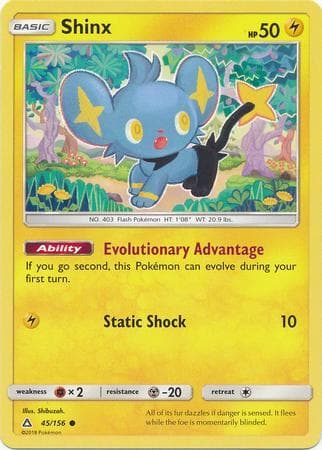 Carta Shinx (45/156) do set Ultraprisma — Pokémon TCG | Bynx