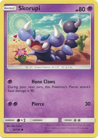 Carta Skorupi (54/156) do set Ultraprisma — Pokémon TCG | Bynx