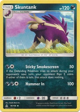Carta Skuntank (76/156) do set Ultraprisma — Pokémon TCG | Bynx