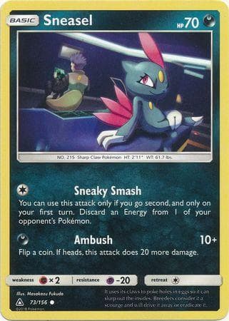Carta Sneasel (73/156) do set Ultraprisma — Pokémon TCG | Bynx