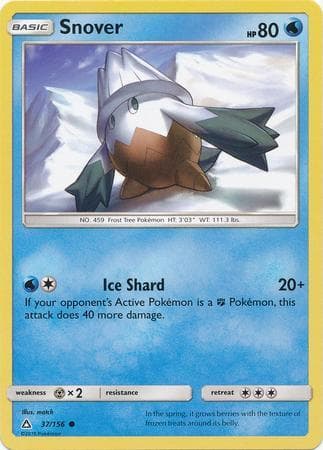 Carta Snover (37/156) do set Ultraprisma — Pokémon TCG | Bynx