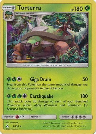 Carta Torterra (9/156) do set Ultraprisma — Pokémon TCG | Bynx