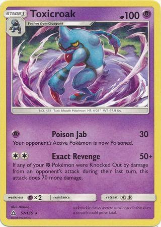 Carta Toxicroak (57/156) do set Ultraprisma — Pokémon TCG | Bynx