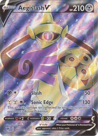 Carta Aegislash-V (177/185) do set Voltagem Vívida — Pokémon TCG | Bynx