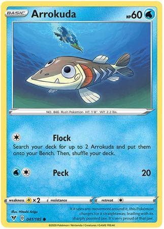 Carta Arrokuda (41/185) do set Voltagem Vívida — Pokémon TCG | Bynx