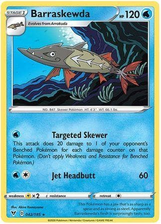 Carta Barraskewda (42/185) do set Voltagem Vívida — Pokémon TCG | Bynx