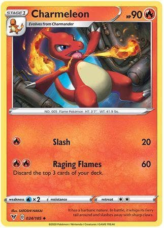 Carta Charmeleon (24/185) do set Voltagem Vívida — Pokémon TCG | Bynx