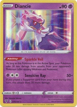 Carta Diancie (79/185) do set Voltagem Vívida — Pokémon TCG | Bynx