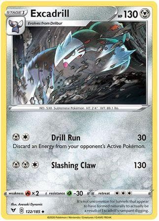 Carta Excadrill (122/185) do set Voltagem Vívida — Pokémon TCG | Bynx
