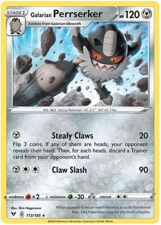 Galarian Perrserker (113/185) — Voltagem Vívida