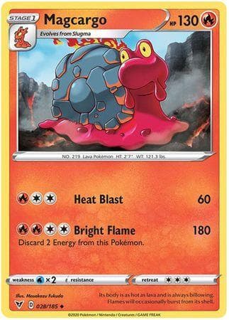 Carta Magcargo (28/185) do set Voltagem Vívida — Pokémon TCG | Bynx