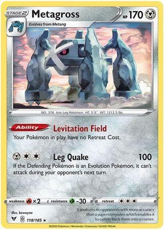 Carta Metagross (118/185) do set Voltagem Vívida — Pokémon TCG | Bynx