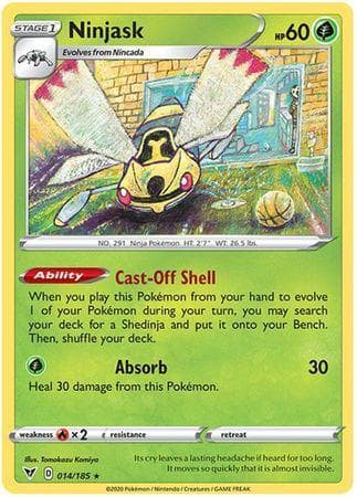 Carta Ninjask (14/185) do set Voltagem Vívida — Pokémon TCG | Bynx