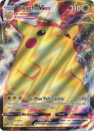 Carta Pikachu-VMAX (44/185) do set Voltagem Vívida — Pokémon TCG | Bynx