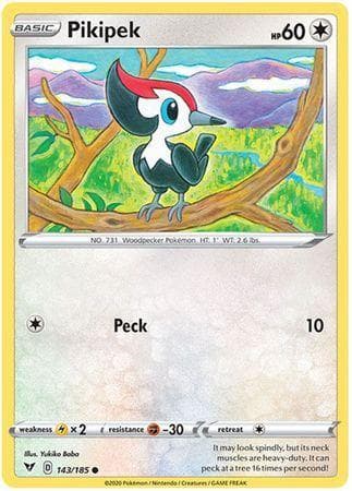 Carta Pikipek (143/185) do set Voltagem Vívida — Pokémon TCG | Bynx