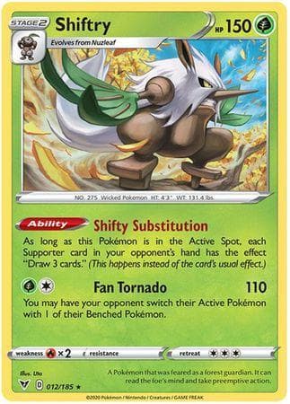 Carta Shiftry (12/185) do set Voltagem Vívida — Pokémon TCG | Bynx