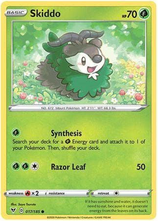 Carta Skiddo (17/185) do set Voltagem Vívida — Pokémon TCG | Bynx