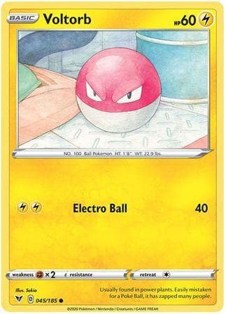 Carta Voltorb (45/185) do set Voltagem Vívida — Pokémon TCG | Bynx