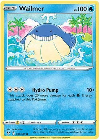 Carta Wailmer (31/185) do set Voltagem Vívida — Pokémon TCG | Bynx