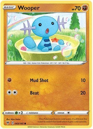 Carta Wooper (83/185) do set Voltagem Vívida — Pokémon TCG | Bynx