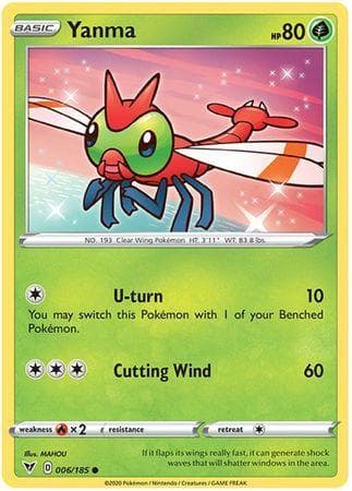 Carta Yanma (6/185) do set Voltagem Vívida — Pokémon TCG | Bynx