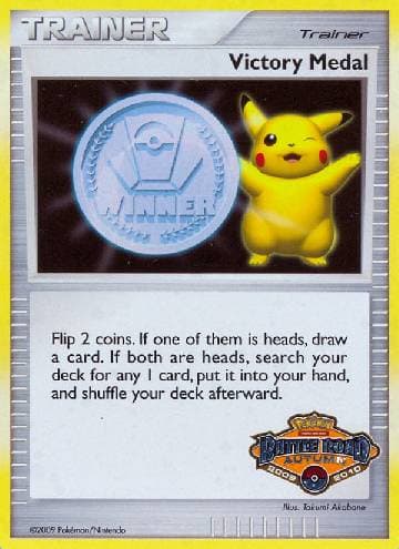 Carta Victory Medal - Autumn 2009-2010 (09-10/9) do set Victory Medals — Pokémon TCG | Bynx
