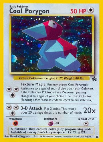 Carta Cool Porygon (15/53) do set Wizards Black Star Promos — Pokémon TCG | Bynx