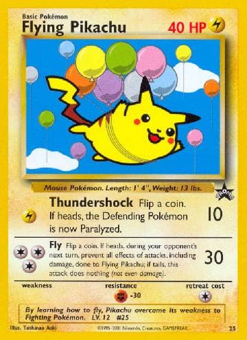 Flying Pikachu (25/53) — Wizards Black Star Promos