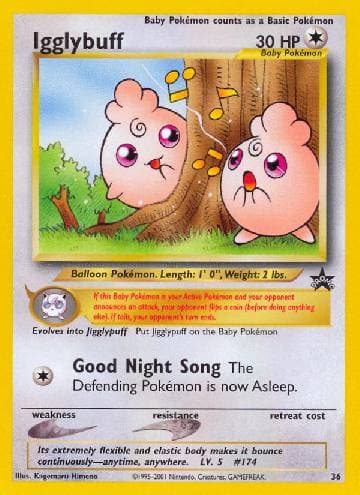 Carta Igglybuff (36/53) do set Wizards Black Star Promos — Pokémon TCG | Bynx