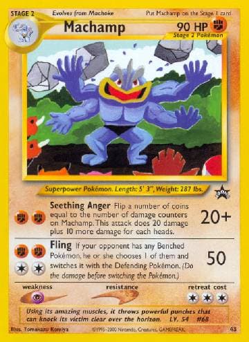 Carta Machamp (43/53) do set Wizards Black Star Promos — Pokémon TCG | Bynx