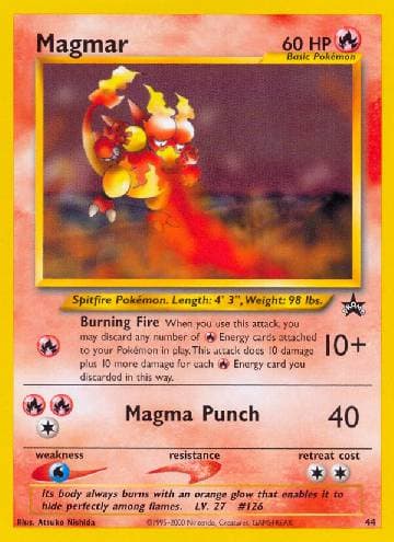 Carta Magmar (44/53) do set Wizards Black Star Promos — Pokémon TCG | Bynx