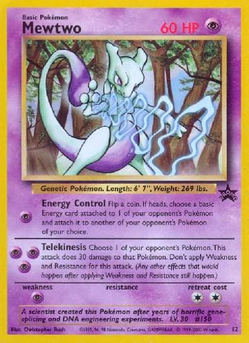 Mewtwo (12/53) — Wizards Black Star Promos