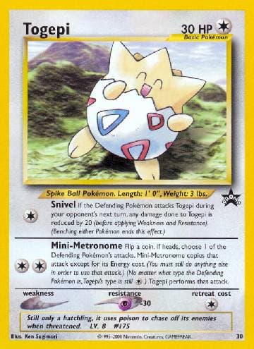 Togepi (30/53) — Wizards Black Star Promos