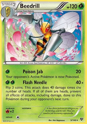 Carta Beedrill (5/146) do set XY — Pokémon TCG | Bynx