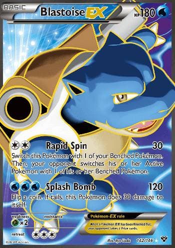 Carta Blastoise-EX (142/146) do set XY — Pokémon TCG | Bynx