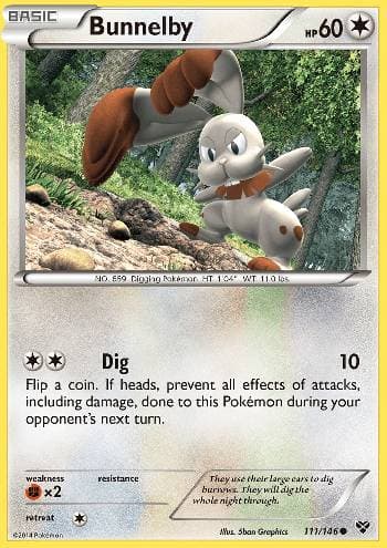 Carta Bunnelby (111/146) do set XY — Pokémon TCG | Bynx