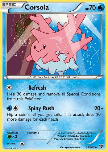 Carta Corsola (36/146) do set XY — Pokémon TCG | Bynx