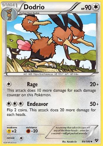 Carta Dodrio (99/146) do set XY — Pokémon TCG | Bynx