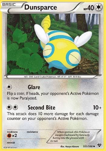 Carta Dunsparce (101/146) do set XY — Pokémon TCG | Bynx