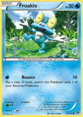 Carta Froakie (39/146) do set XY — Pokémon TCG | Bynx