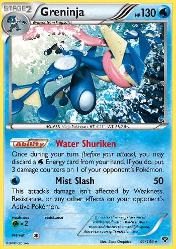Carta Greninja (41/146) do set XY — Pokémon TCG | Bynx