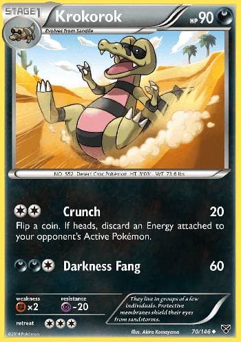 Carta Krokorok (70/146) do set XY — Pokémon TCG | Bynx