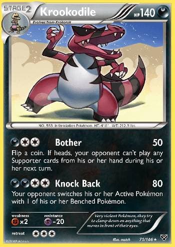 Carta Krookodile (71/146) do set XY — Pokémon TCG | Bynx