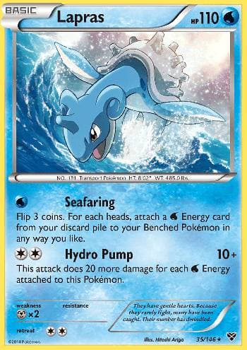 Carta Lapras (35/146) do set XY — Pokémon TCG | Bynx
