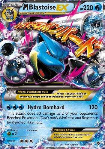 Carta M Blastoise-EX (30/146) do set XY — Pokémon TCG | Bynx