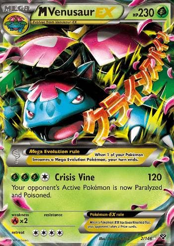 Carta M Venusaur-EX (2/146) do set XY — Pokémon TCG | Bynx