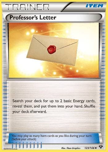 Carta Professor's Letter (123/146) do set XY — Pokémon TCG | Bynx